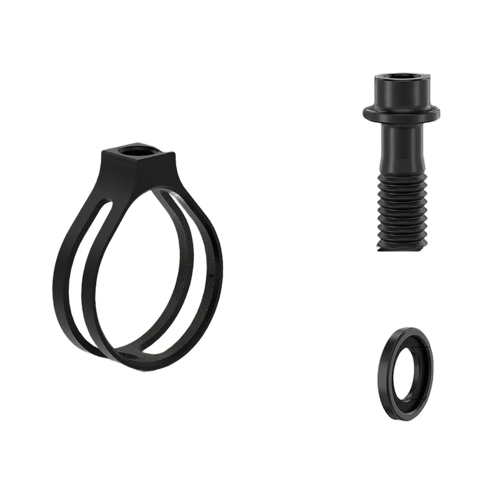 Ti-alloy Hand Adjustable Clamp Locking Ring Fixing Ring For Bicycle For Shifter Cable Gear Derailleur Sandblasted Grip Nut Part