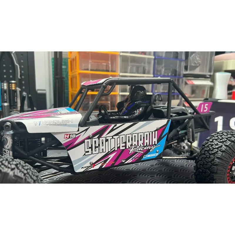 سبائك التيتانيوم الجسم شل مع ملصق مطلي ل 1/10 RC الزاحف سيارة VP H10 D1RC H10 الأنابيب الرف VS4-10 برو الترا الأنابيب رف جزء