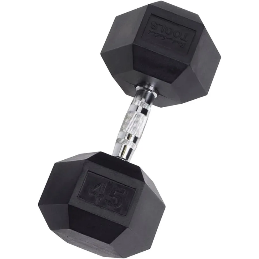 

Rubber Coated Hexagon Dumbbells Hand Weights for Men and Women Dumbbell Set for Strength Training and Bodybuilding Compact Home