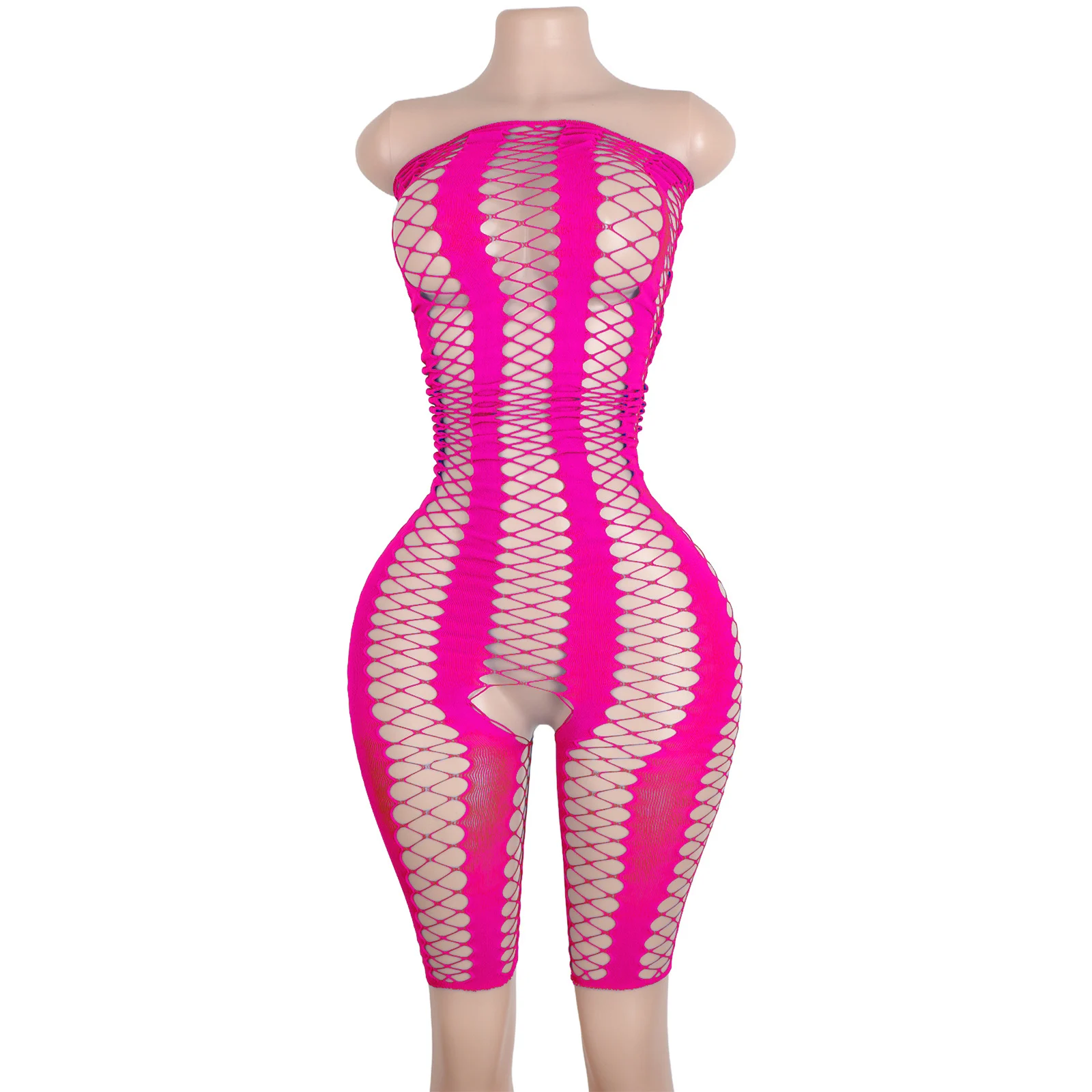 

Sexy Fishnet Jumpsuits Leotards Women See-Through Exotic Dance Outfit Clubwear Stripper Bodysuits Party Wear Intimate Apparel