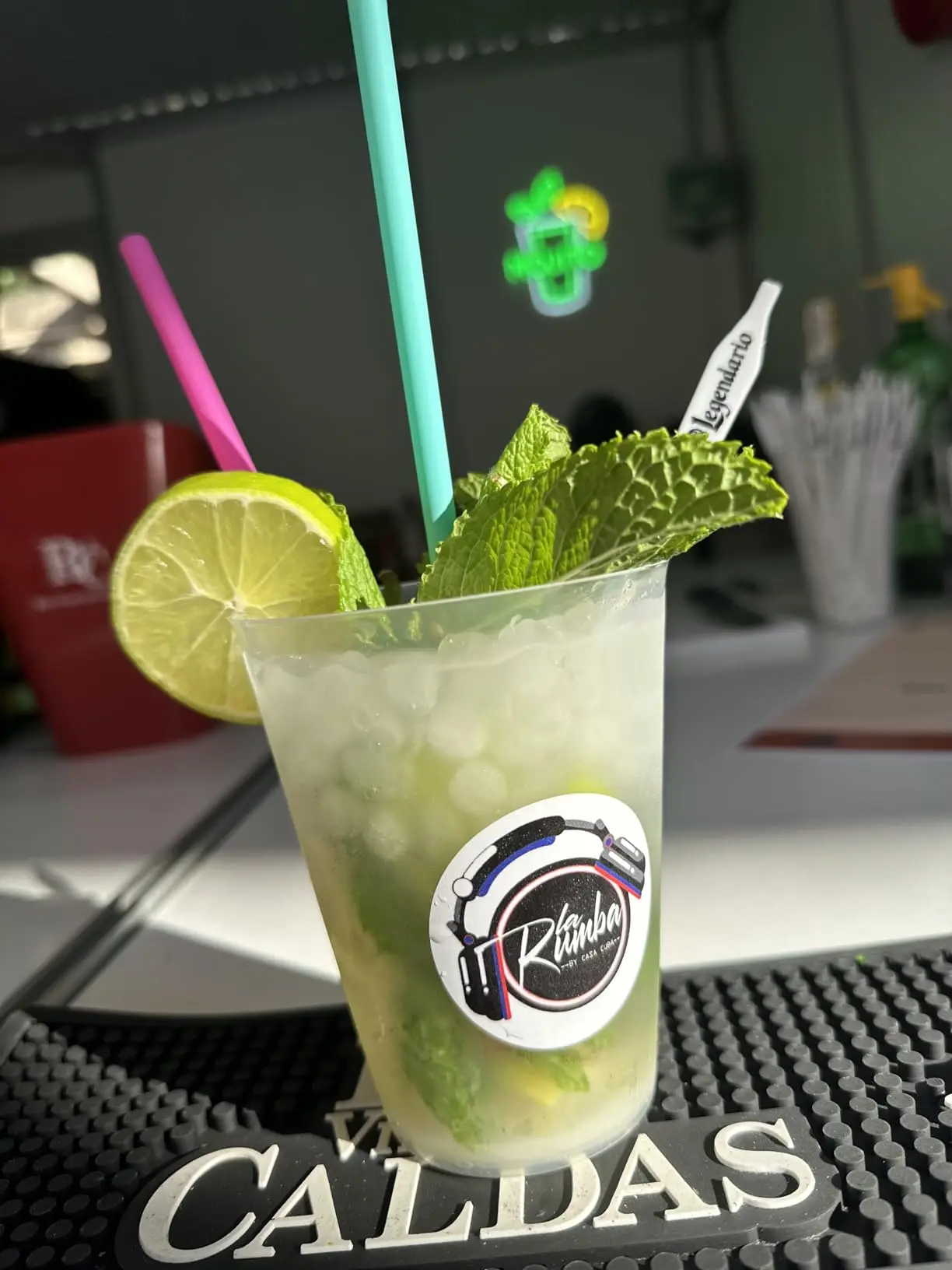 Mojito Neon Sign - Green LED Bar Decor for Home/Commercial Use - Perfect for Cocktail, Office, Hotel & Entertainment Rooms Decor