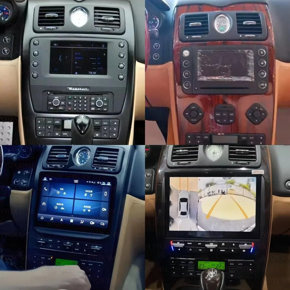 10.26inch Android Screen For Maserati Quattroporte 2004-2012 GPS Navigation Stereo Blu-Ray CarPlay Car Radio Multimedia Player