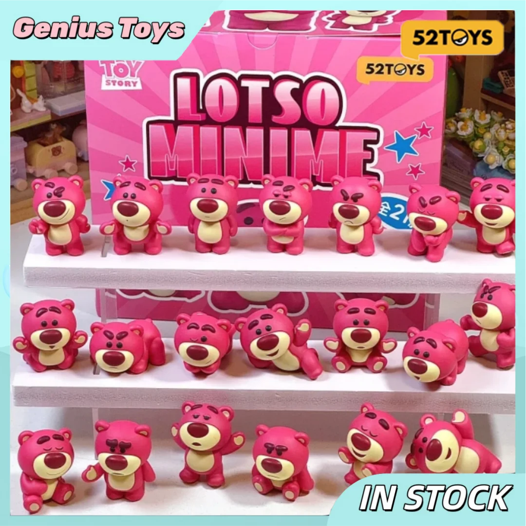 

52TOYS клубничный медведь, серия Minime, слепая коробка, модная игрушка, мини-фигурка, милое украшение из частиц, подарок для девочек, подвесной орнамент, кукла