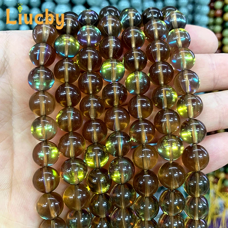 

Brown Austria Crystal Shiny dazzling stone Beads for Jewelry Making DIY Half chain Handstring decoration 15" Strand 6/8/10/12MM