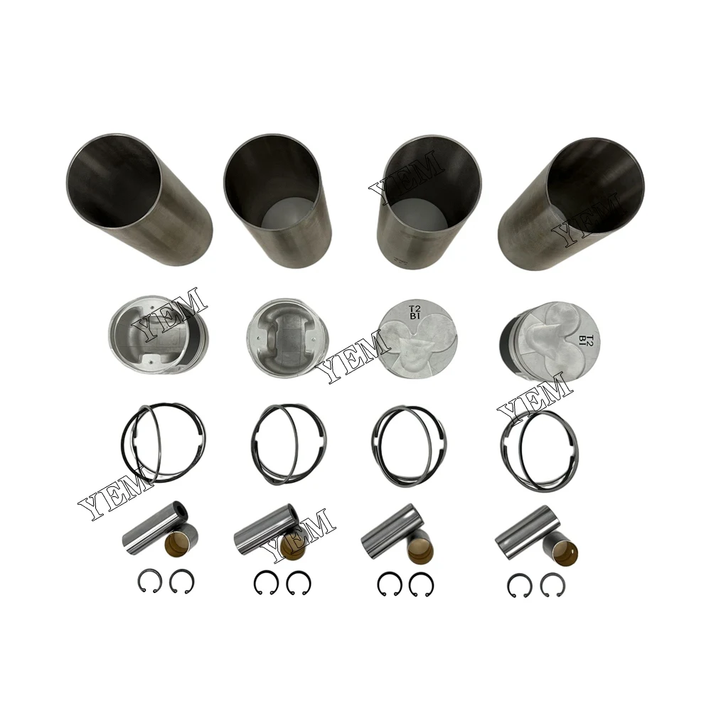 High quality 4 pcs D4BB Liner Kit Piston With Ring For Hyundai Engine Parts