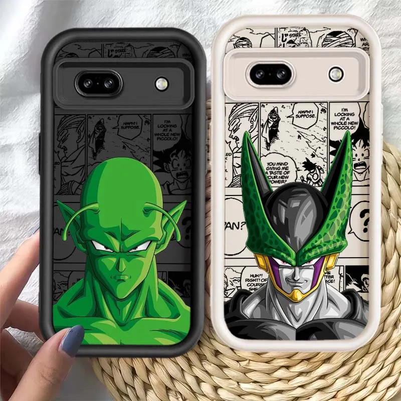 D-Dragon Ball Anime Art para Google Pixel 9 8 7 8A 7A Pro XL Capa de telefone com escada ocular