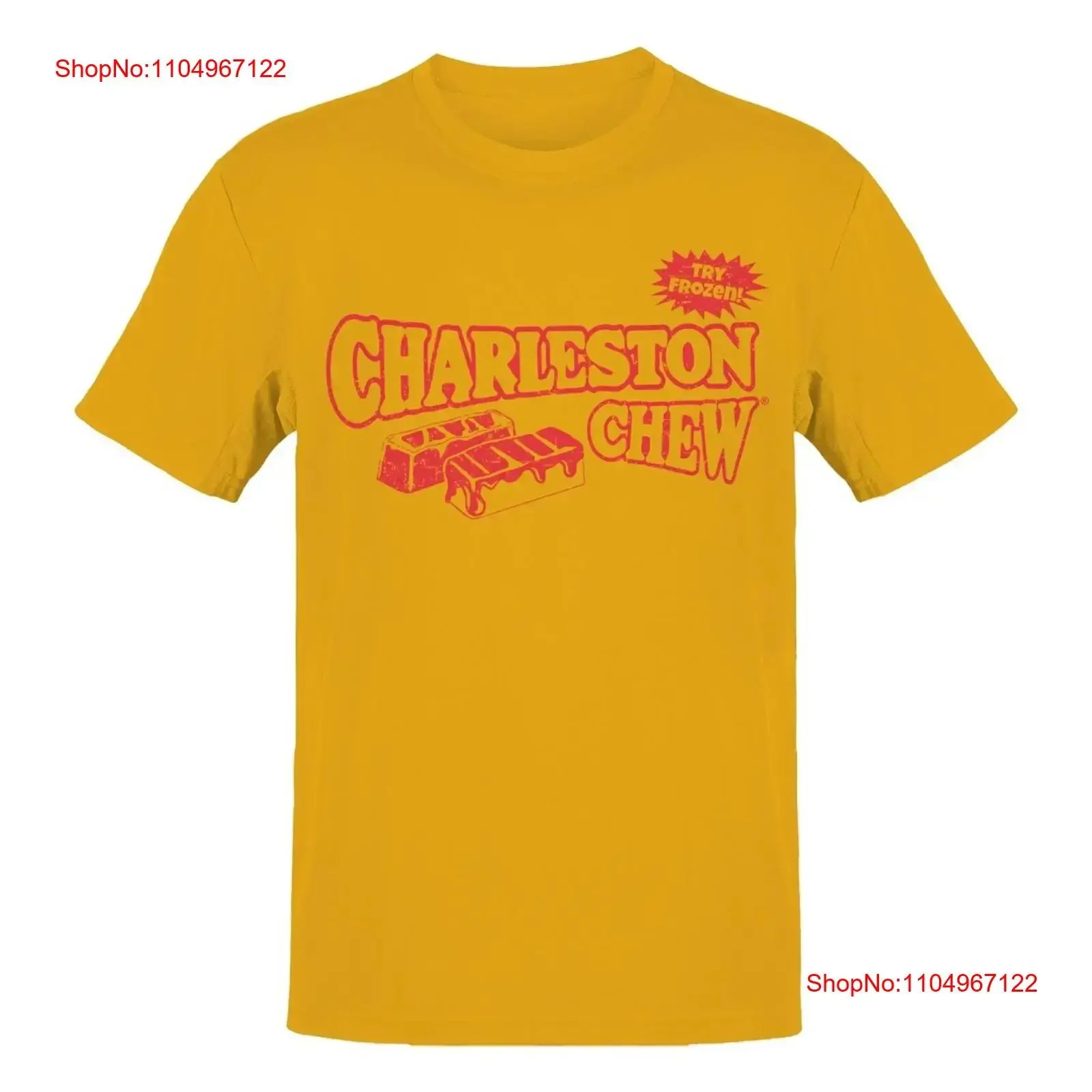 Camiseta Retro con licencia oficial de Charleston Chew para hombre, ropa de calle estirada Vintage lavada, versátil y ligeramente