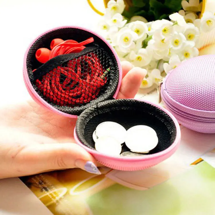 Earbud Mini Earphone EVA Hard Protective Carrying Case Travel Portable Storage Bag For Earphones Earbuds and Mini Items