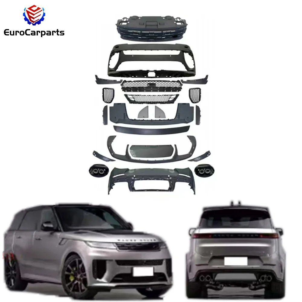 

Полный комплект кузова для RR Sport to SV Style Bodykit из полипропилена, модифицированный комплект для обновления автомобиля, аксессуары для кузова для подтяжки лица