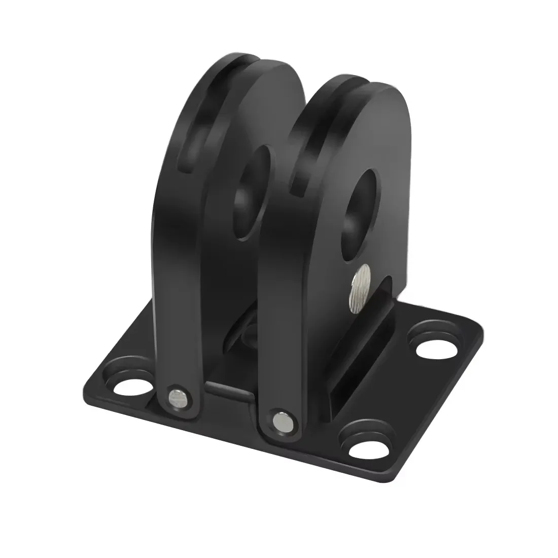 LBKAFA Складной адаптер для пальцев, крепление для штатива, двойное крепление с резьбой 1/4 для GoPro 13 12 11 10 9 Max, адаптер для штатива-монопода