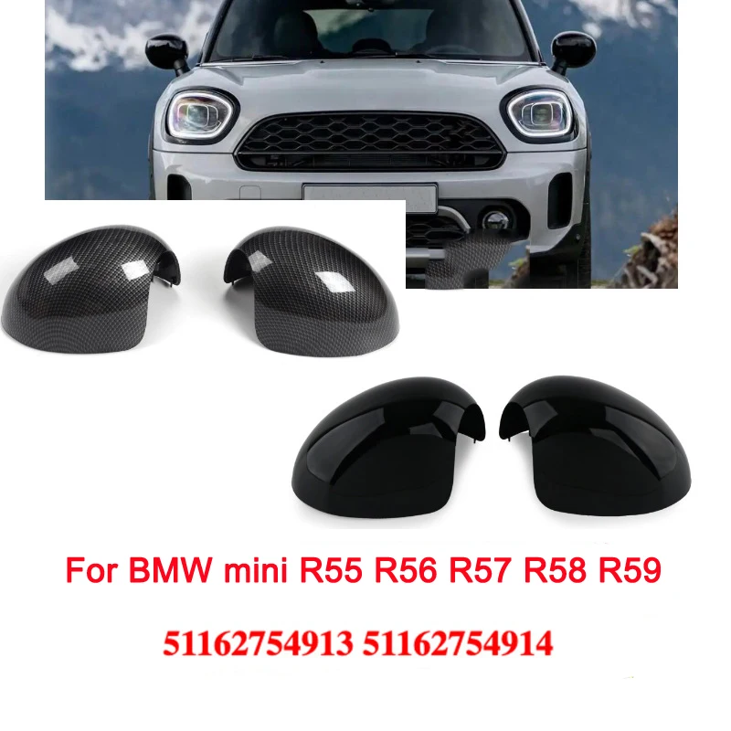 

2Pcs For BMW MINI R55 R56 R57 R58 R59 2007 2008 2009 2010 2011 2012 2013 2014 Rearview Mirror Cover 51162754913 51162754914