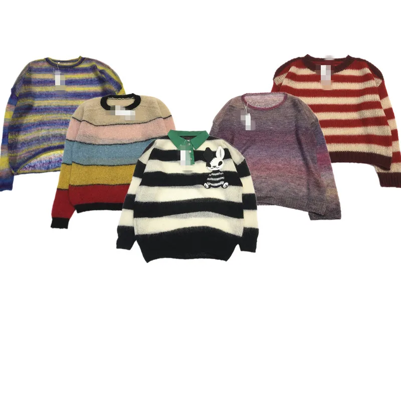 

Vintage Autumn Winter Twist Knit Sweater Fair Isle Silk Candy Color Coat Fem Faion Casual Comfortable Breathable