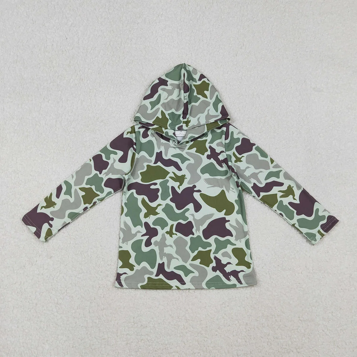 

Boutique Kids Clothing Baby Boy Green Ducks Camo Hunting Hoodies Top Children Fashion Sweatshirt Casual Wear Infant Toddler