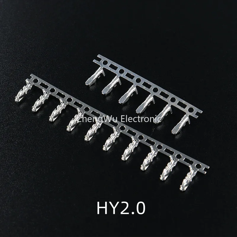 50pcs HY2.0 Terminal Crimping Reed 2.0mm Pitch Connector Plug Plastic Shell Wiring Terminal Connector
