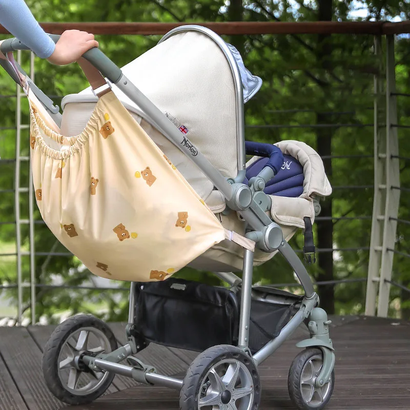 

Multi-Functional Stroller Storage Bag, Cartoon Mommy Organizer, Large Capacity Diaper Pouch, Hanging Bag for Bedside