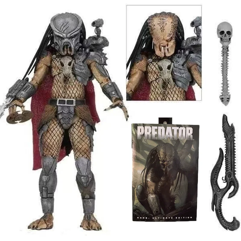NECA Predator Ultimate Edition Ahab Predator 7 Inch Action Figure Alien Hunter Collectible Model Toy Gifts