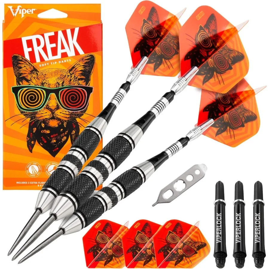 

Дартс The Freak Steel Tip, 22 грамма для профессиональных игр в дартс на конкурентоспособных Арменах и домашних развлечений Precision Ba