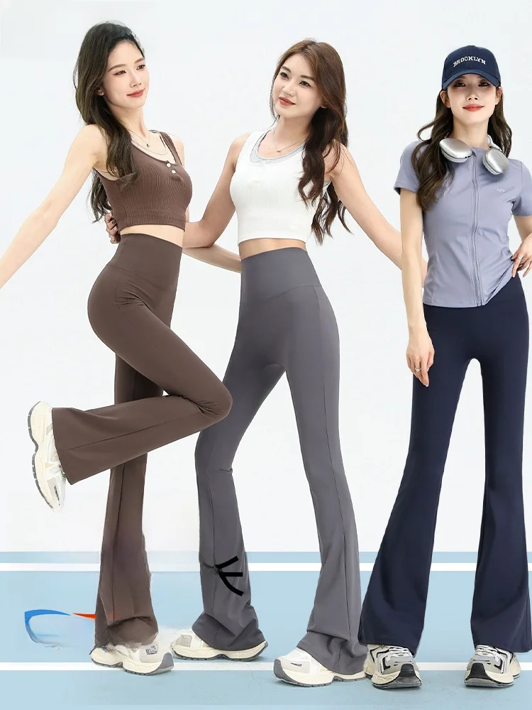 

Брюки для йоги из модала из овчины, женские утягивающие брюки с высокой талией, облегающие брюки, весна-осень, нескользящие длинные брюки