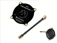 5.8GHz Triple Feed Patch Antenna SMA / RP SMA Directional Circularly Polarized Antenna for FPV Fatshark Goggles RC Drone
