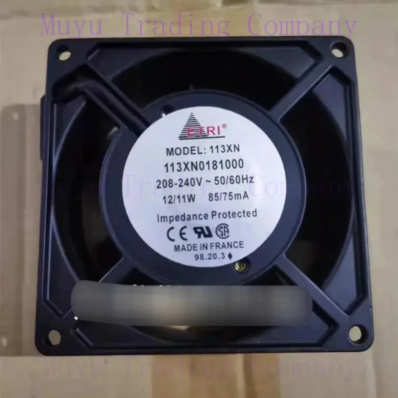 FOR ETRI 113XN 113XN0181000 AC 240V 85mA 92x92x38mm 2-Pin Server Cooling Fan