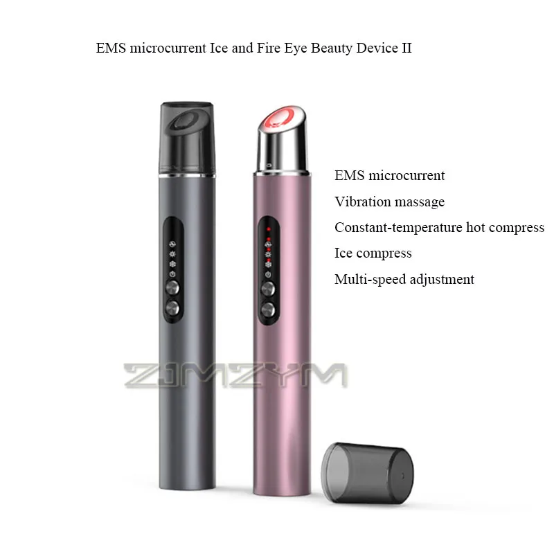 Microcurrent Eye Beauty อุปกรณ์ 3 โหมดเย็นประคบร้อน Eye Massager Anti-Aging กระชับผิวผ่อนคลาย Dark Circles Care TOOL