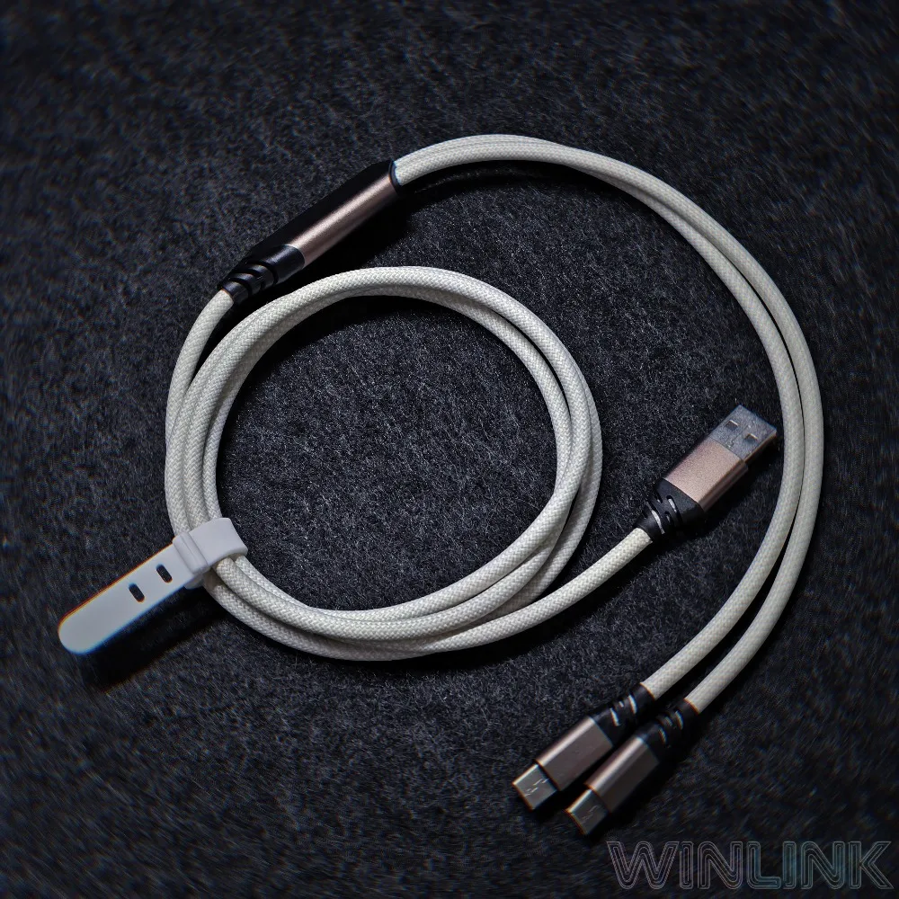 Kera Ynova Junction Weaving Data Cable 1 to 2 8K Return Rate Magnetic Keyboard Cable E-Sports Portable Gaming Accessories Gifts