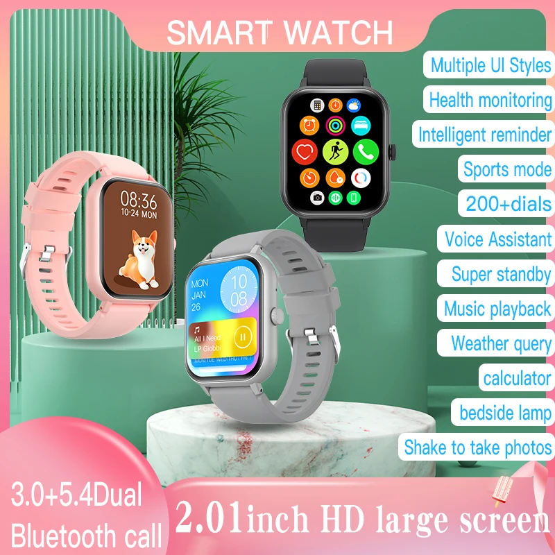 

Smart watch for Men Women Outdoor Sport Tracker with Step Calorie Counter Bluetooth Call Wristwatch Fitness Waterproof Watch
