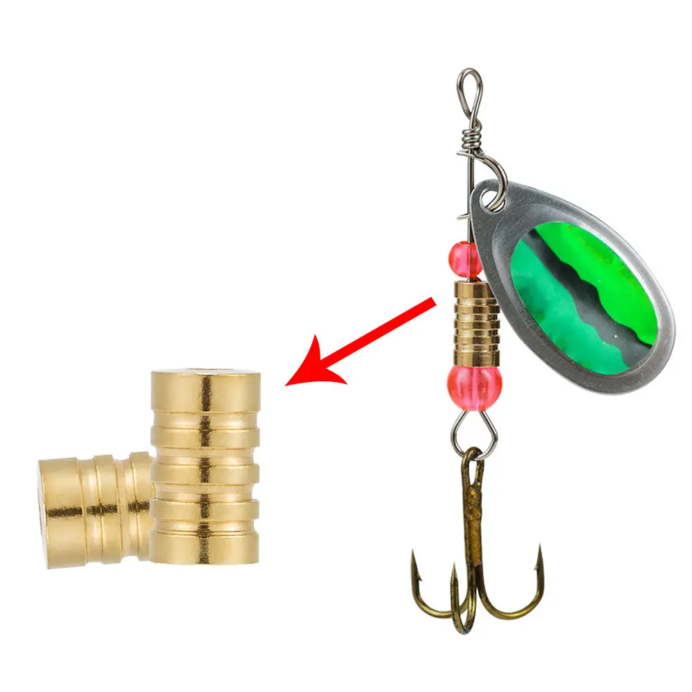 

20/30pcs Fishing Spinner Bead Lure Bodies Sinker for Making Spinner Bait Taxes Rig Inline Spinner Bass Trout Perch Crappies