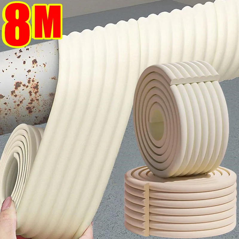 Thick Sponge Anti-freezing Strip for Outdoors Water Pipe Winter Thermal Foam Self-adhesive Anti-collision Pipe Tapes Insulation