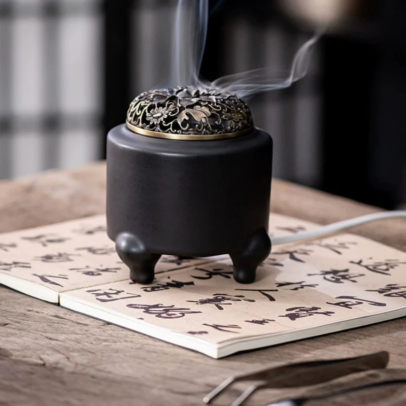 House Decor Beautiful Incense Burner Vintage Seating Room Ceramic Incense Burner Fragrance Soporte Incienso Home Decoration