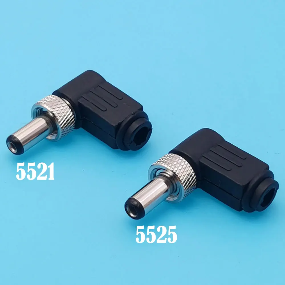 1Pcs 5.5x2.1 5.5x2.5 mm Lockable DC Male Power Plug Female Socket with Screw Nut Locking Connector