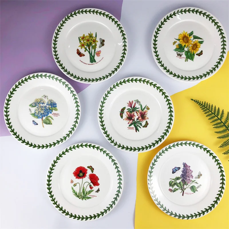 Ceramic disc, high-end breakfast, home hotel appearance, size, tableware, vegetable plate