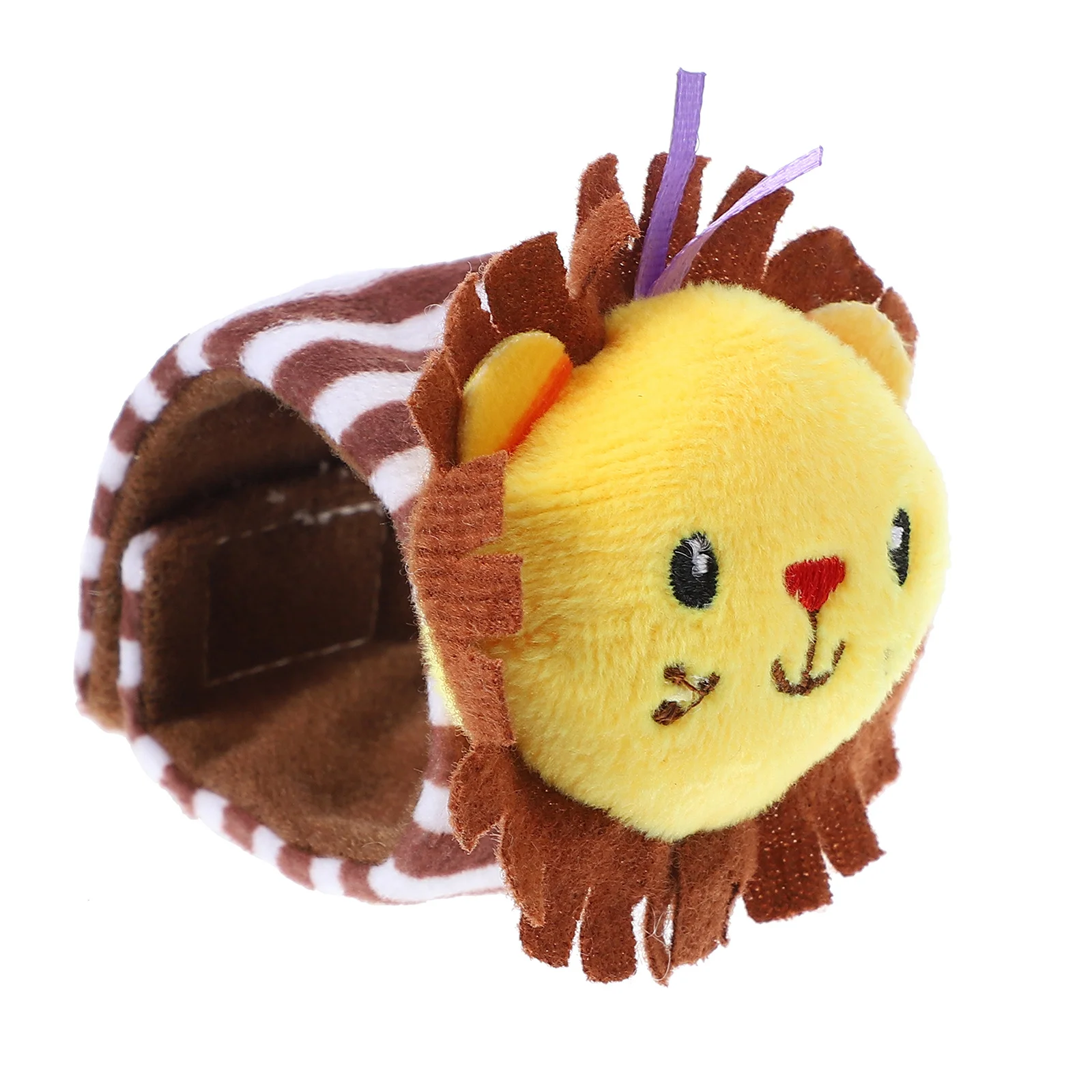 

1Pcs Cute Lion Shaped Wrist Bell for Newborn Sensory Stimulation Interactive Baby Activity Wearable Rattle Comfortable