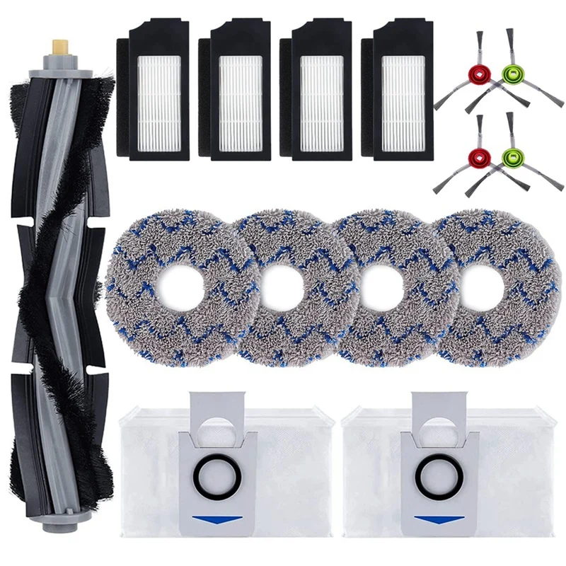 Juego de accesorios para Robot aspirador Ecovacs Deebot X1 Omni X1 Turbo X1 Plus, cepillo principal, cepillo lateral, filtro, bolsa de suelo