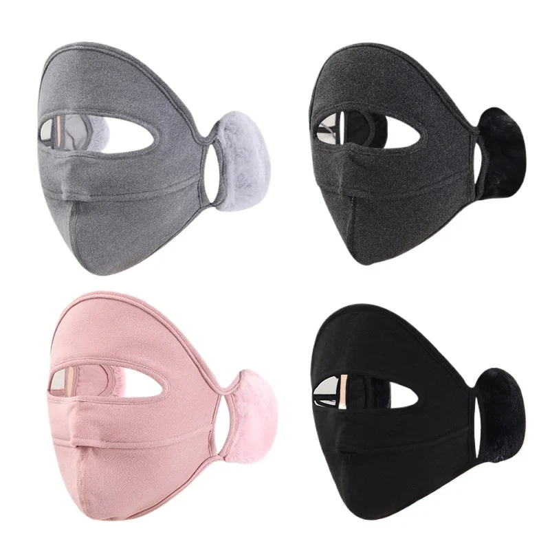 Winter Windproof Face Cover Ear Protection Outdoor Cycling Ski Warm Mask Breathable Motorcycle Face Warmer For Men Women