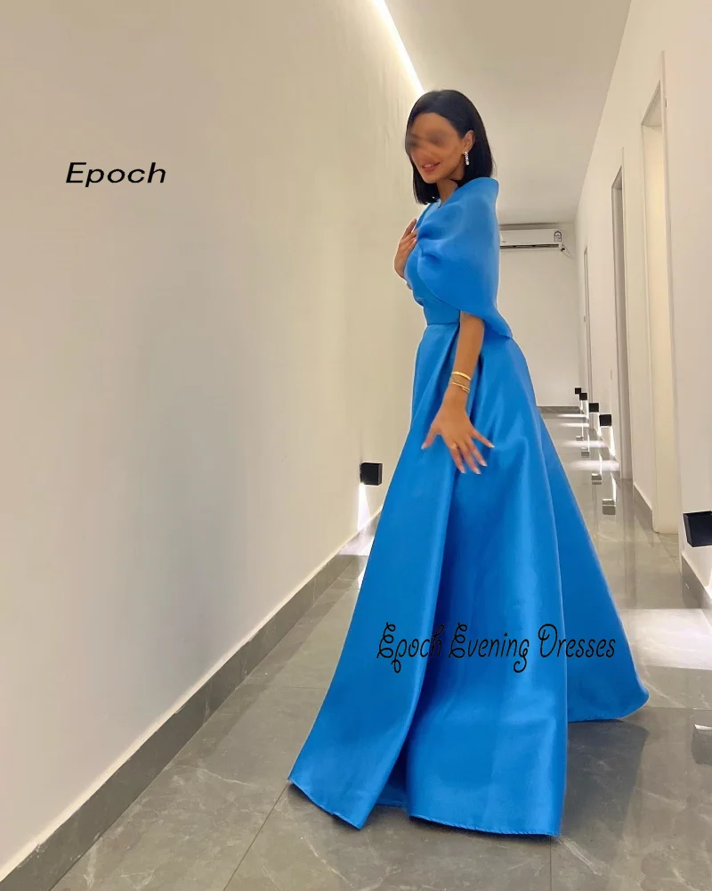 Epoch Long Evening Dress فساتين السهرة Dubai Elegant Square Collar A-Line Formal Simple Cocktail Party Gown For Lovely Women