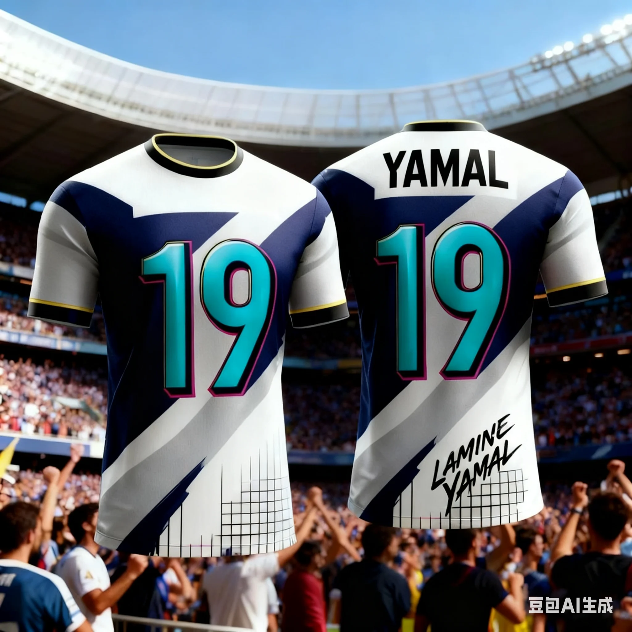 

Yamal #19 Jersey Latest Ai Creative Football Jersey Commemorative Collection 3d Printing Breathable Outdoor Sports T-Shirt