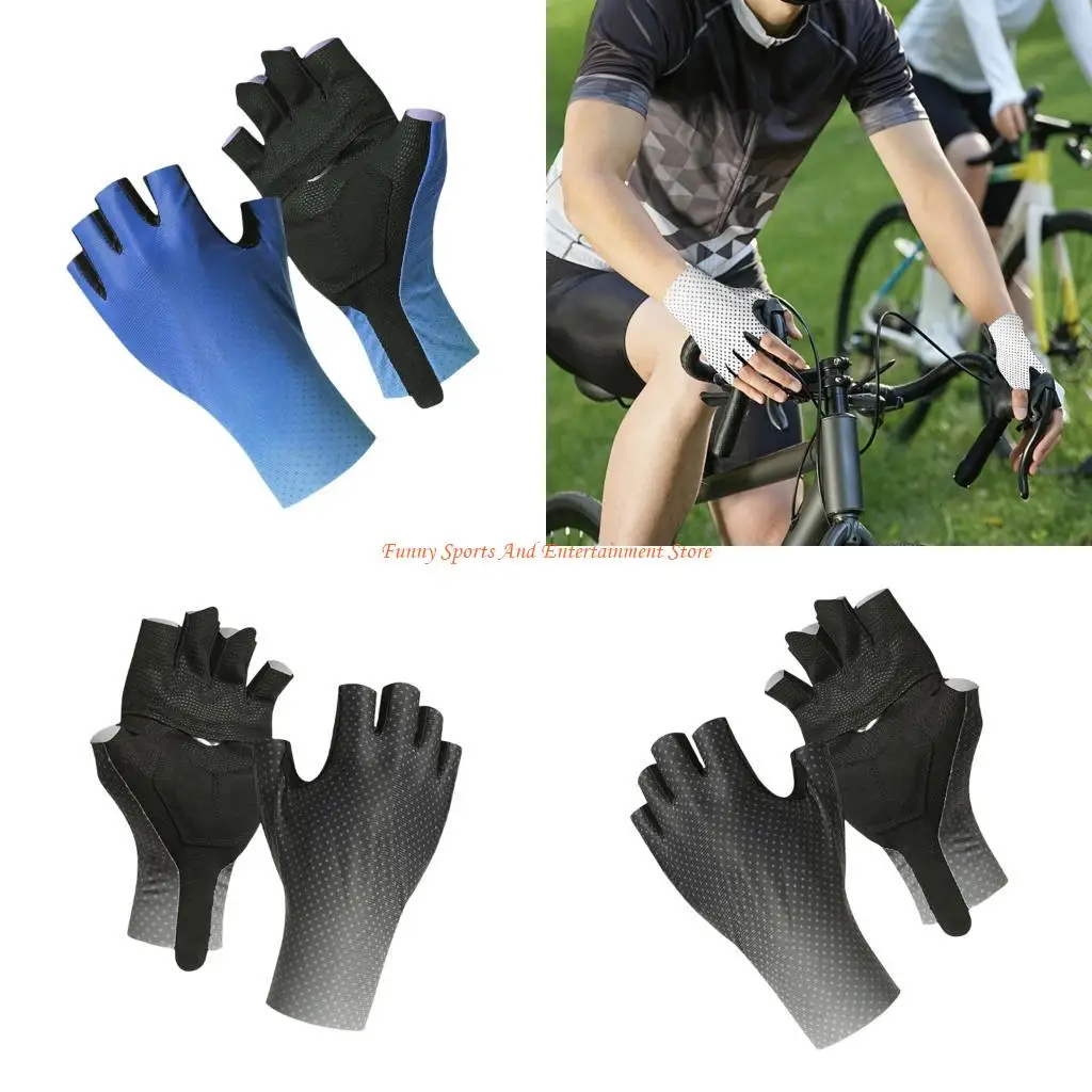 

C4DE Half Finger Fishing Glove Quick Drying Breathable Sports Glove High Elastic Cycling Glove for Kayaking, Hiking
