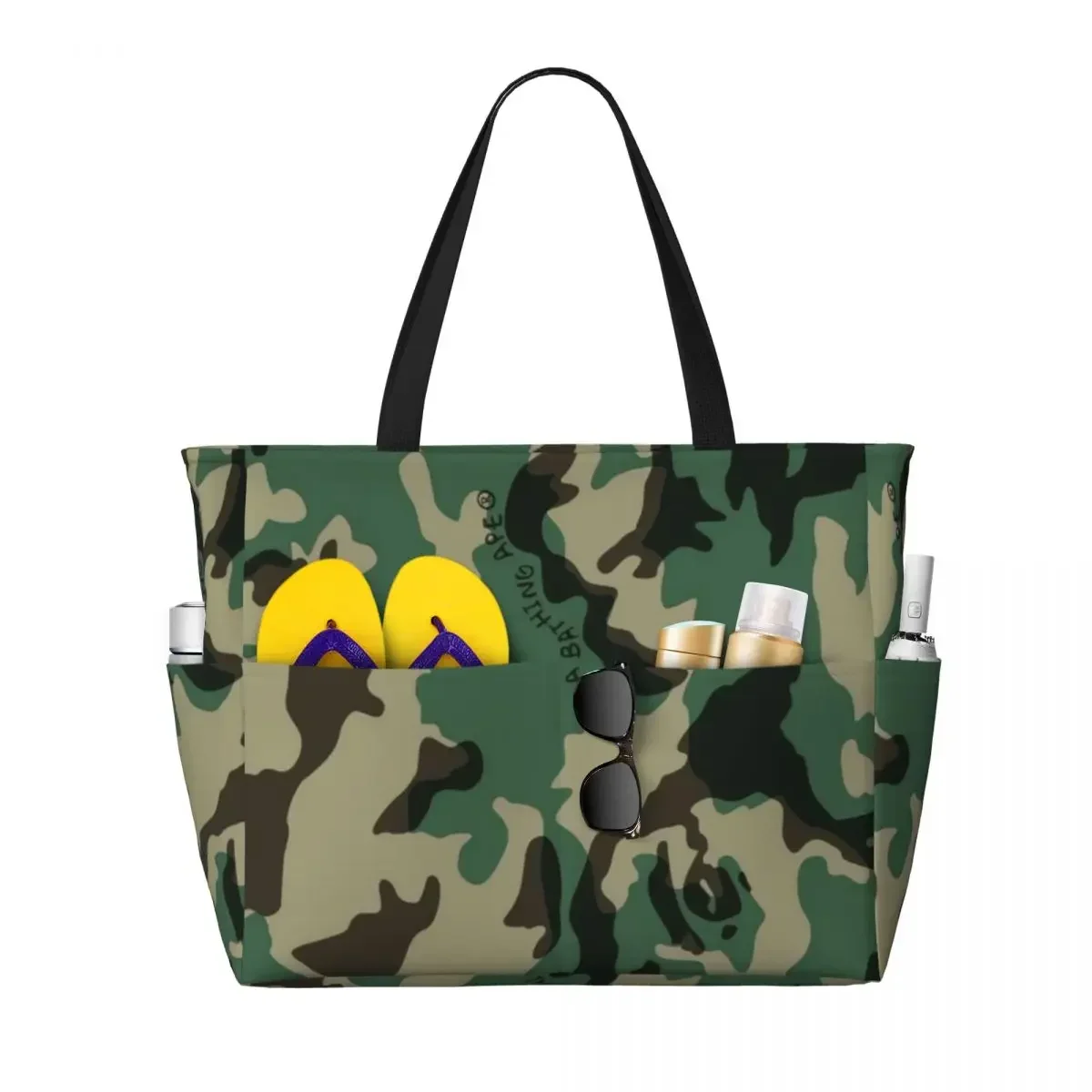 Летняя Пляжная сумка APE-Bape, вместительная сумка для покупок, модная сумка-тоут для путешествий