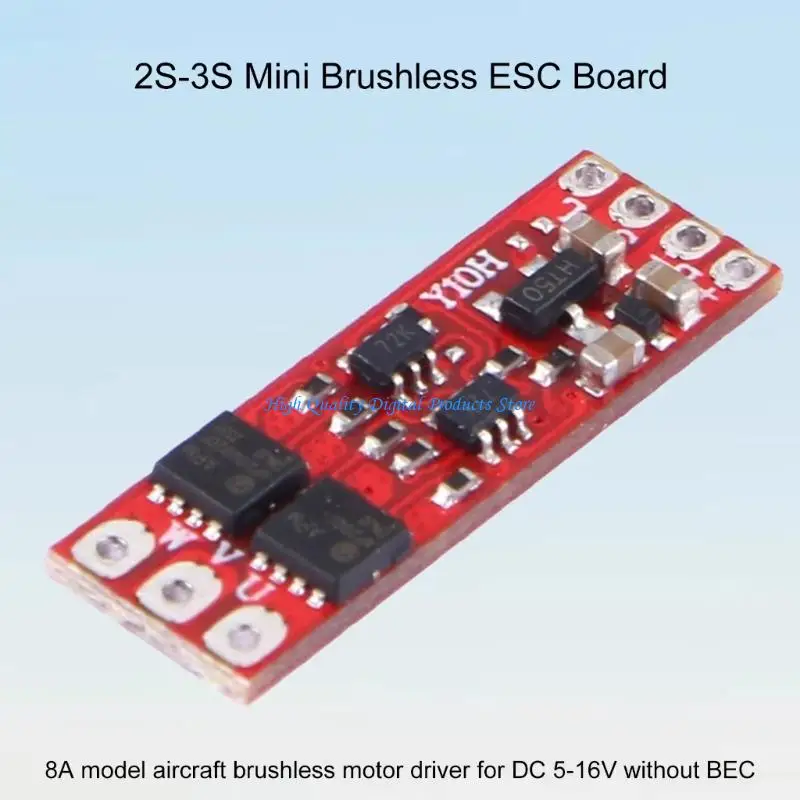 U2JE 2S-3S Mini ESC for Brushless Motors 1104 1106 1306 1407 1503 Long Reliabled Model Aircraft Speed Control DC5-16V