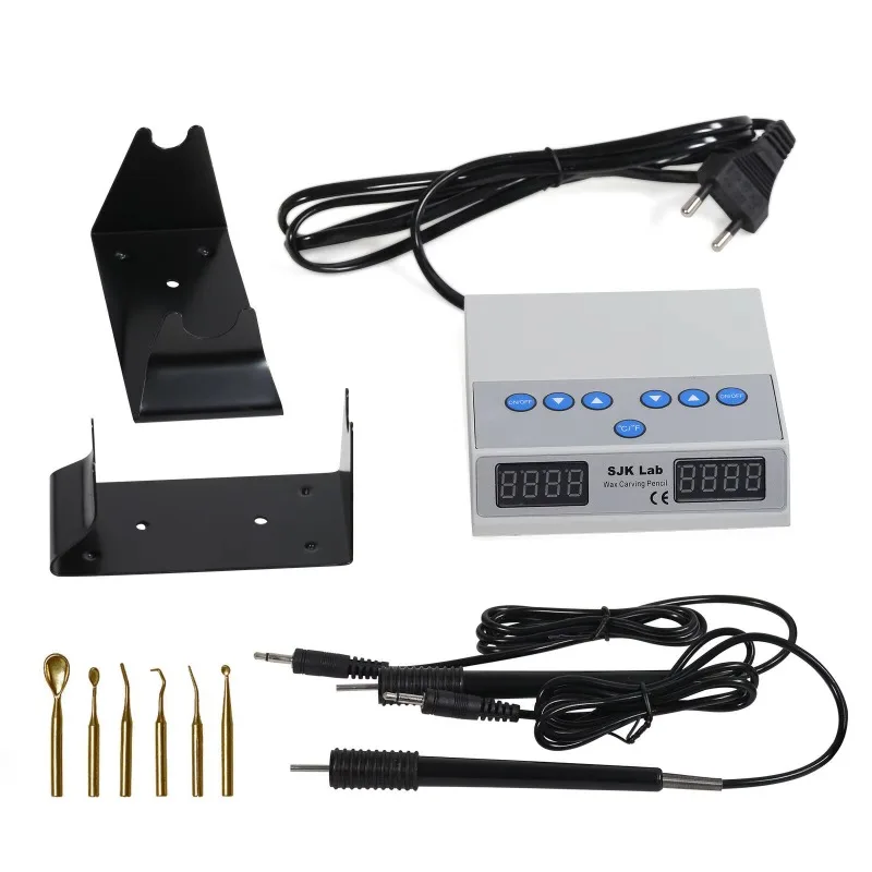 Dental Electric Digital Waxer Unit SJK-1 Crayon Carving Knife Six Points Double Pencil Hot Pen