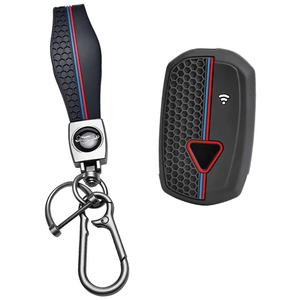 Keychain Silicone Key Protection Motorcycle Key Cover for Triumph Speed Triple XC XE Scramble 1200 Rocket III Key Case Holder