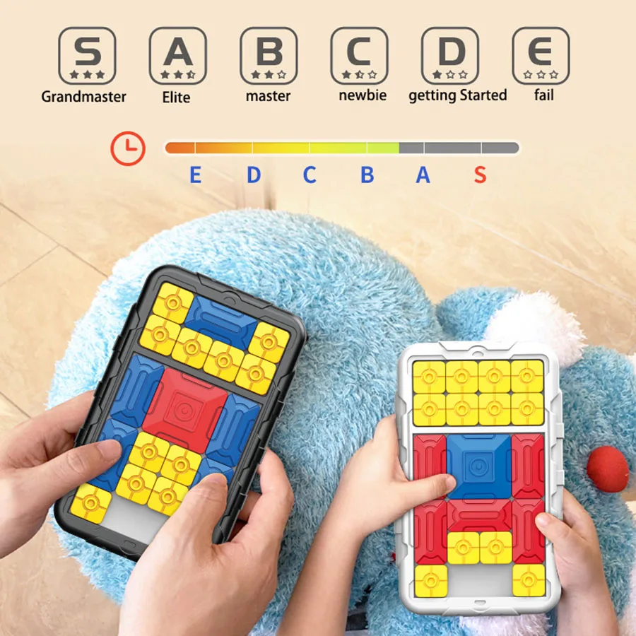 Huarongdao Puzzle scorrevole per adulti per bambini genitore-figlio gioco di pensiero logico interattivo giocattolo intellettuale per la prima