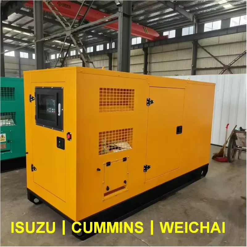 Weichai Ricardo 32kw 40kva Brushless Alternator 3 Phase Water Cool Silent Type Generator Home Power Factory