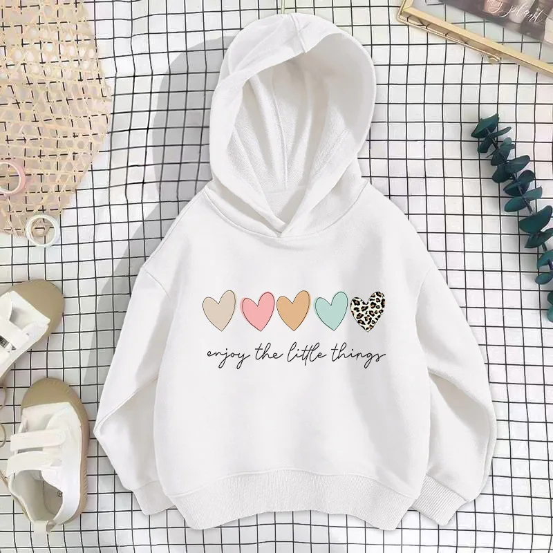 Mädchen mode Hoodie mit Liebes druck, Kinder Frühling und Herbst dünner Pullover, Kinder kleidung Ropa de Niña Kinder