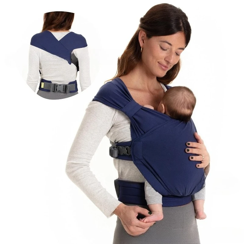 Baby Travel Backpack with Multi-functional Breathable Cotton Shoulder Straps Front Hugging Style for Baby Carrying