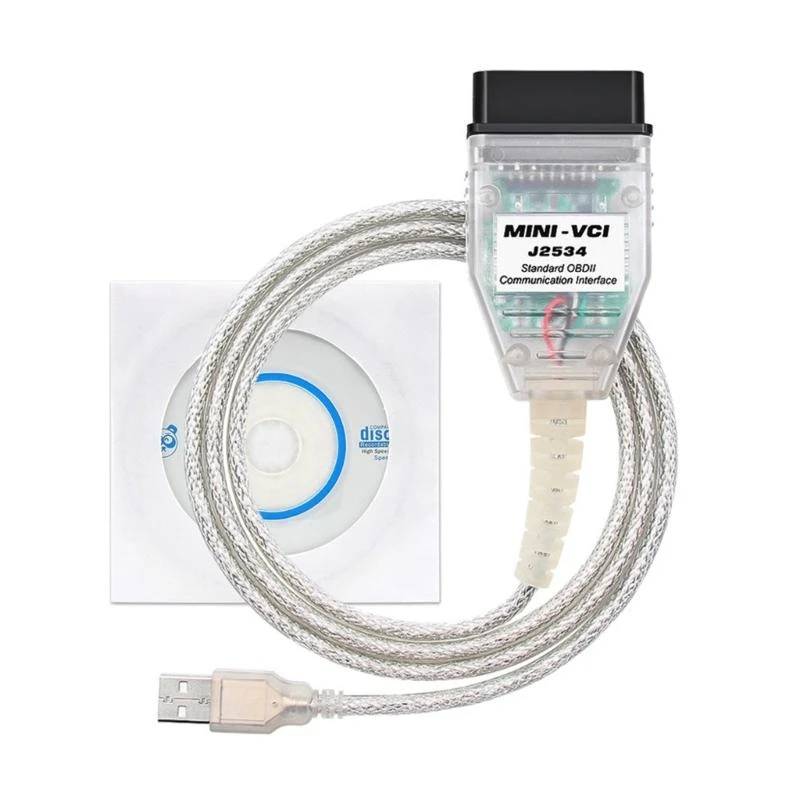 

Mini VCI J2534 Кабель, адаптер кабельного разъема OBD2 Подходит для V18.00.008 Диагностика программирования