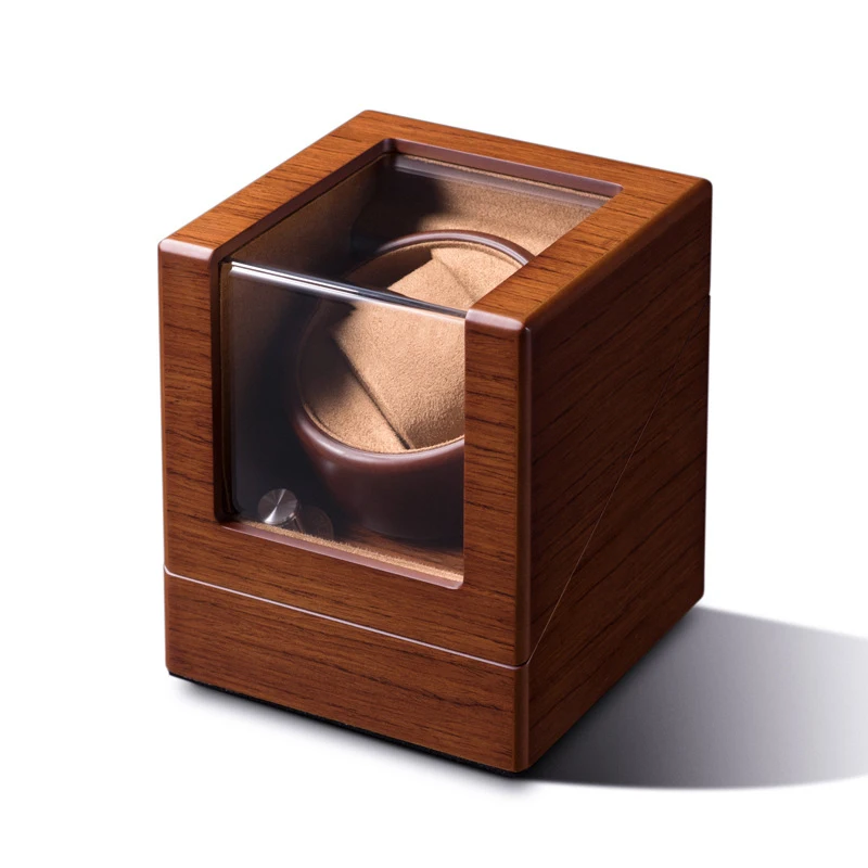 For Watch Top Grade Solid Wood Varnish Watch Winder Display Box for Automatic Watches Organizer Storage Case Customizable Logo