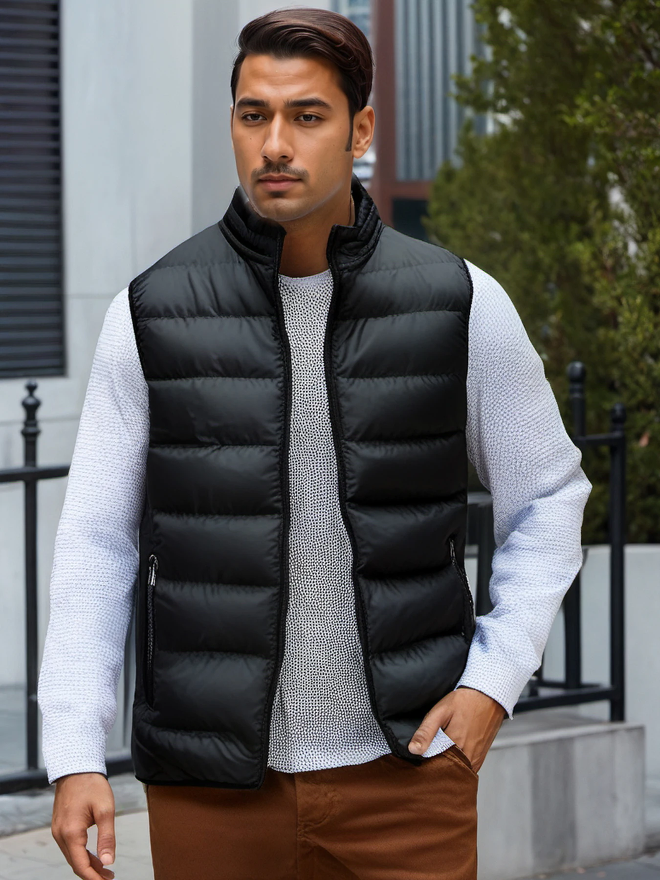 الرجال الشتاء موضة بلون سترة قطنية غير رسمية مناسبة للرياضة في الهواء الطلق تنوعا نمط سترة الرجال الوقوف طوق أكمام يندبروف سترة دافئة