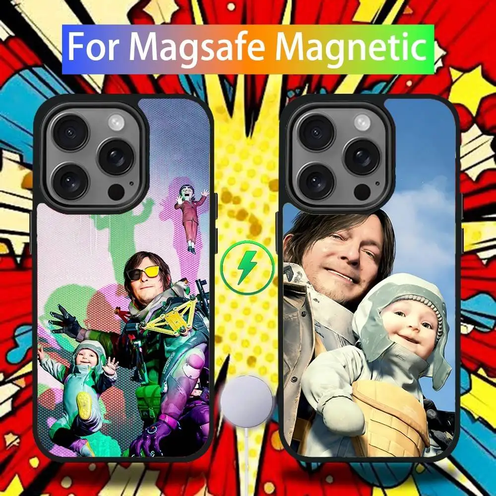 

D-Death S-Stranding 2 Phone Case For iPhone 17,16,15,14,13,12,11,Pro,Max,Plus,Mini,SE4,E Magnetic Magsafe Wireless Charging